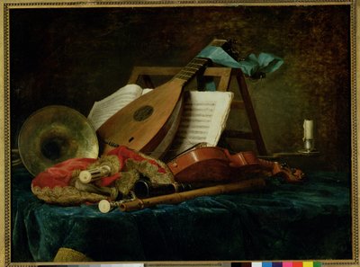 音楽の属性、1770 作： Anne Vallayer Coster